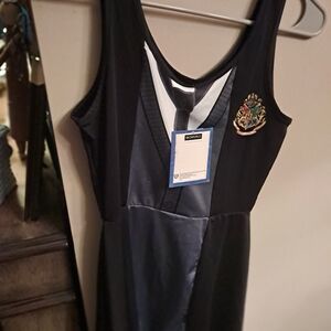 Black and White Hogwarts Dress Halloween BNWT plus Bonus Tshirt.